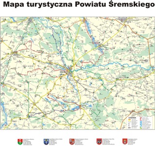Mapa turystyczna powiatu śremskiego